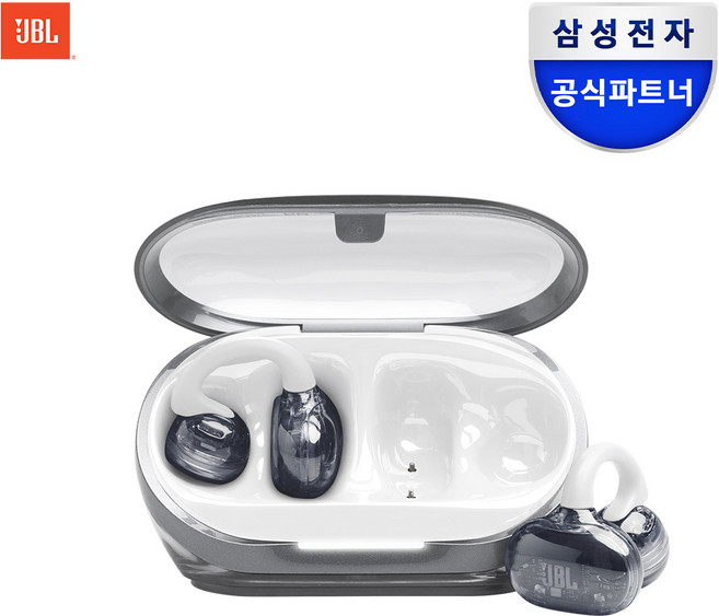 삼성공식파트너 JBL SOUNDGEAR CLIPS 오픈 클립형 런닝 귀걸이형 이어폰, 화이트
