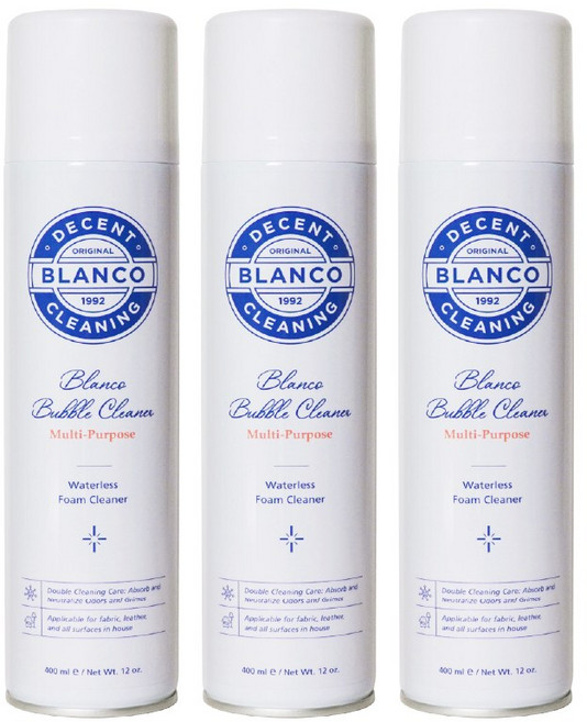 [블랑코클리닝] 버블클리너 홈클리너 멀티퍼포즈, 400ml, 3개