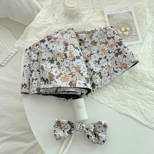 로르블랑 썸머 플라워 UV 차단 초경량 암막 3단 자동/ 5단수동 우양산 양우산 3단자동우산