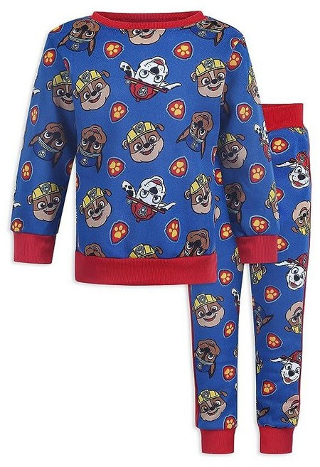Paw Patrol Nickelodeon Marshall Chase Rubble 남아용 스웨트셔츠 및 바지 2피스 세트 유아 어린 아동용 라이트 블루 161783