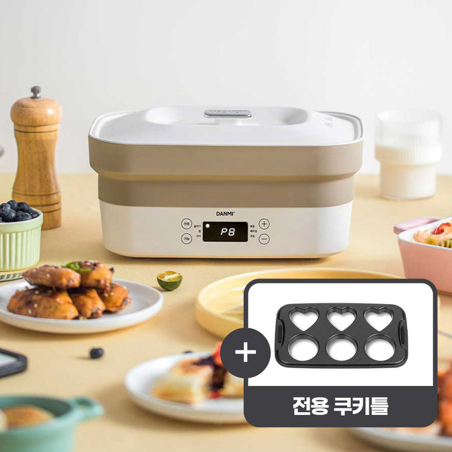 단미 DA-MCS01 전기 멀티쿠커+ 쿠키틀 세트, 단품