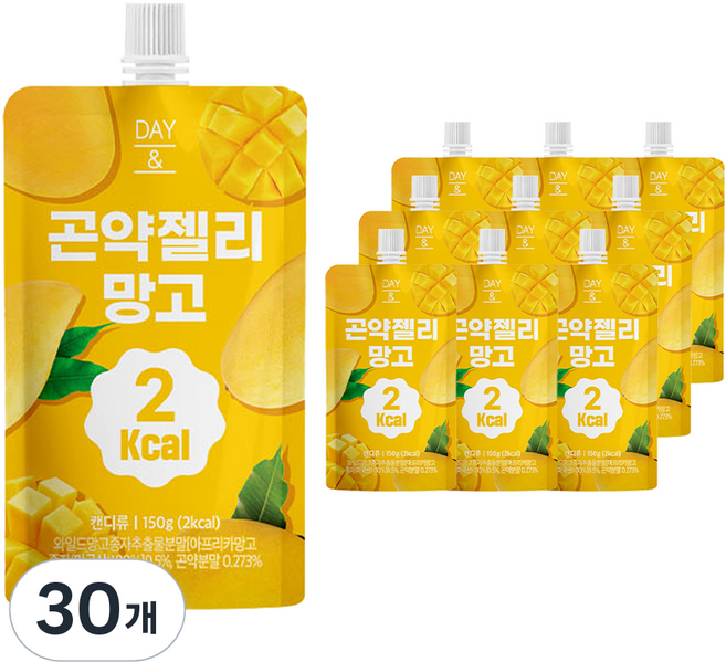 데이앤 2칼로리 곤약젤리 망고, 150g, 30개