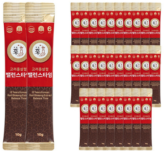 풍년보감 6년근 고려홍삼정 밸런스타임, 10g, 30개