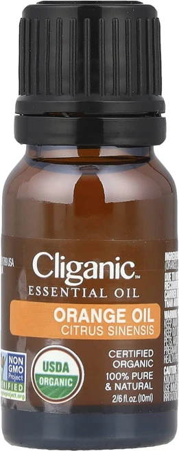 Cliganic 순도 100% 에센셜 오일 오렌지 오일 10ml(0.33fl oz), Cliganic순도100에센셜오일오렌지오일10ml033, 1개, 10ml - 쿠팡