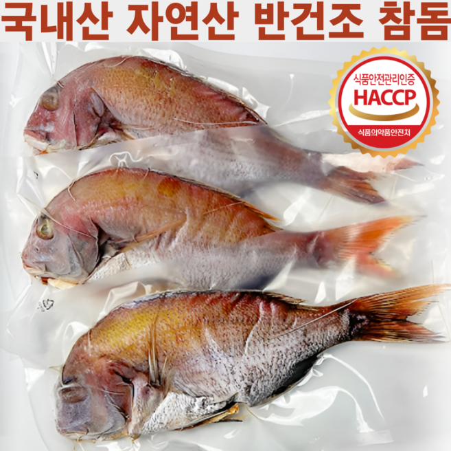 [ 자연산 참돔 ] 반건조 참돔 국내산 자연산 반건조 참돔 손질 800g 3미 9미 15미, 1세트, 반건조 참돔 3미