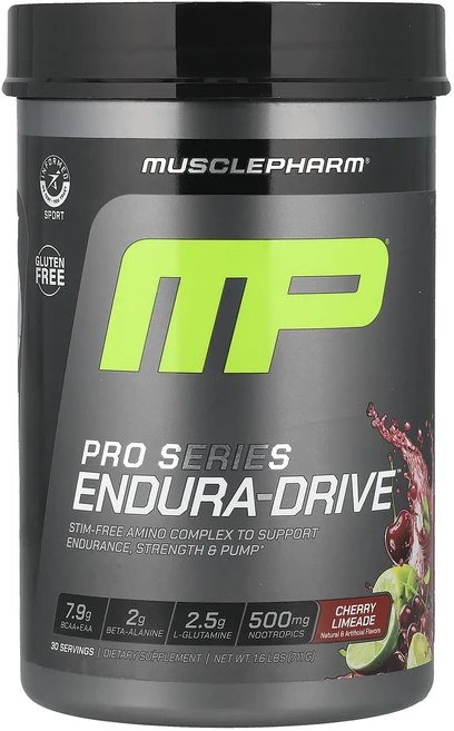 매우편하고 MusclePharm Pro Series Endura- Drive™ 체리 라임에이드 711g(1.6lb) 끝내주게잘나가는상품, MusclePharmProSeriesEnduraDriv, 1개 - 쿠팡