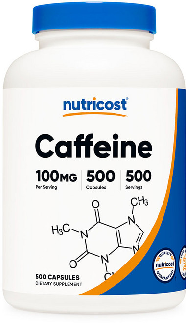 뉴트리코스트 카페인 알약 100mg 500캡슐 364006, 500정, 1개