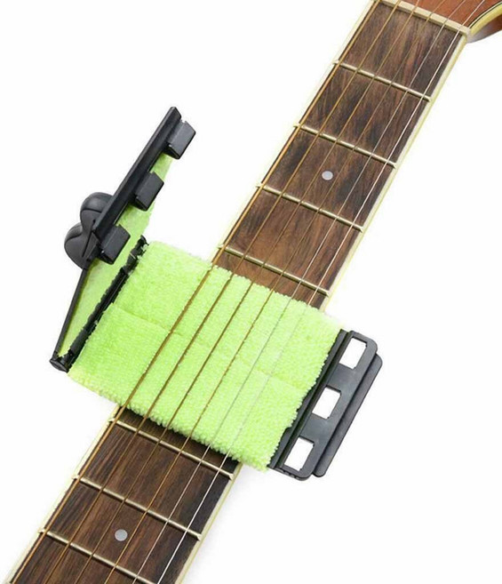 기타줄 클리너 간편한 양면 기타스트링 청소 클립, 1개