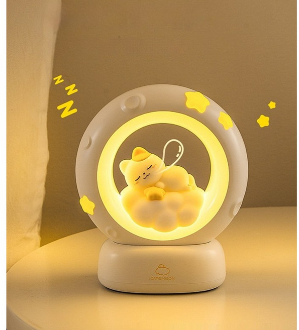 귀여운 구름 고양이 우주 토끼 무드등 수면등 LED 인테리어 조명 취침등