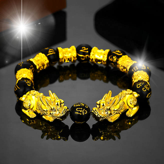 오너백 행운의 데일리 흑요석 비휴 묵주팔찌