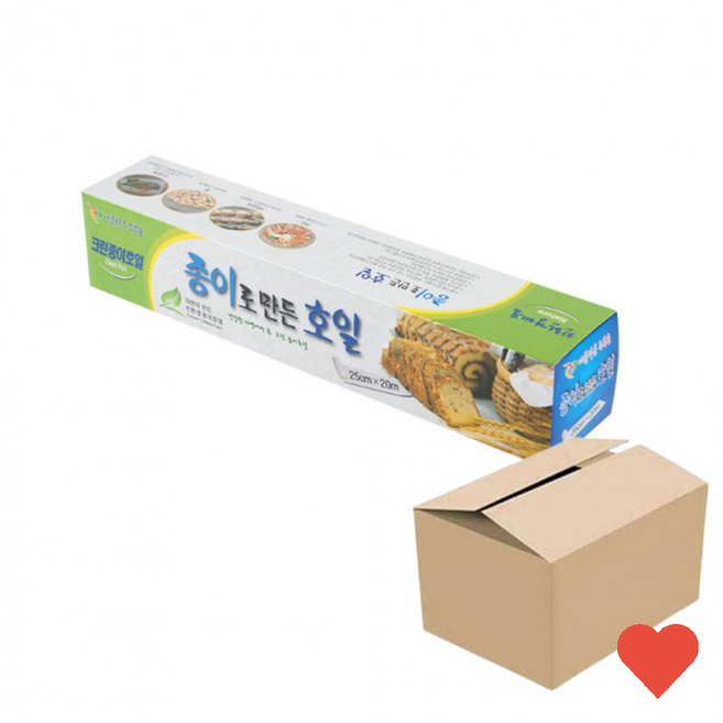 주방 호일 종이호일 종이 로 만든 25cm 20m 50개 한, 1개