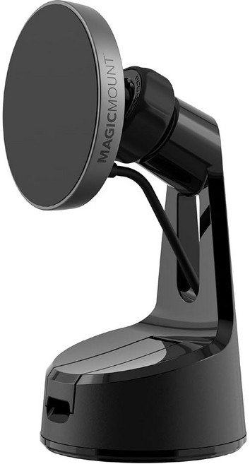 스코쉬 MPQMRDV 매직마운트 충전 프로 Qi2 MagSafe 자동차 마운트 충전기 대시보드/벤트용 15W 고속 마그네틱 무선 휴대폰 홀더 16/15/14/13/12 Pro, Window / Dash Suction, Circle, 1개