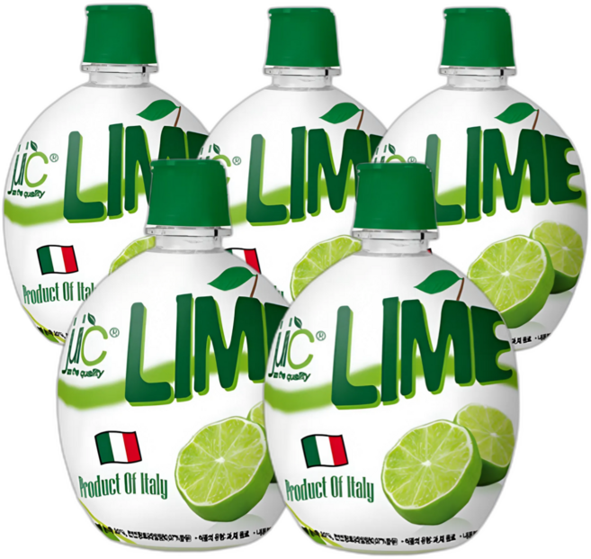 비타라임 5배농축 라임농축액 이탈리아 프리미엄 라임즙, 5팩, 200ml