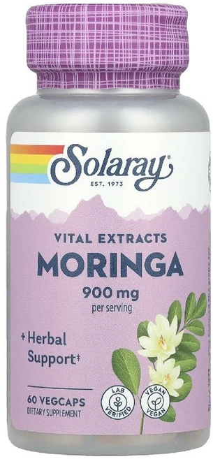 솔라레이 모링가 Moringa 900mg 베지 캡슐 60정, 1개 - 쿠팡