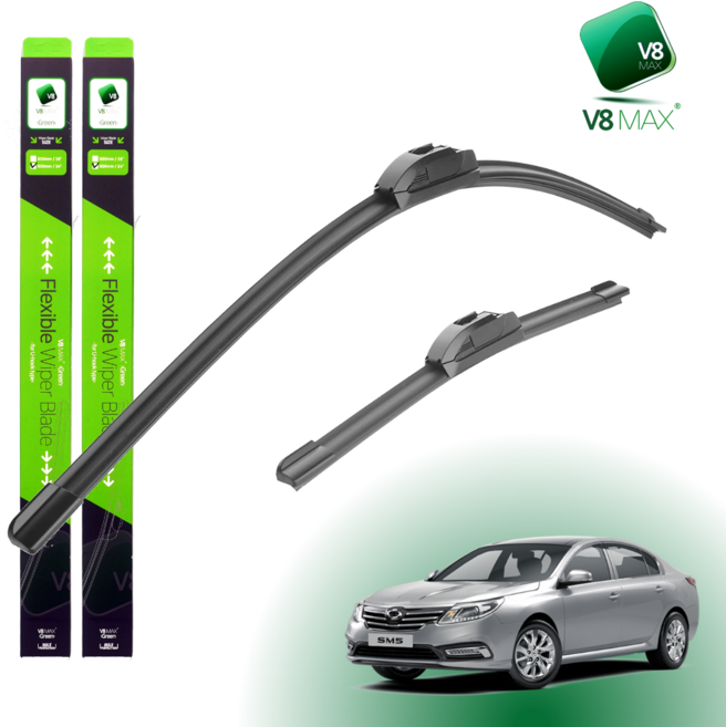 V8MAX 르노 뉴 SM5와이퍼 2p(세트) 플랫, 600mm450mm(세트)