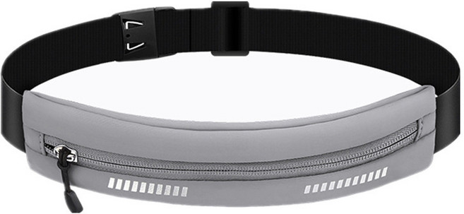 휴스퍼트 스마트폰 러닝 플립 벨트 런닝백 러닝벨트, 그레이, 1개