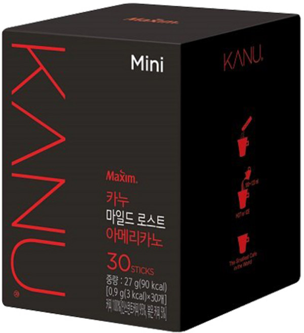 카누 마일드 로스트 아메리카노 원두커피믹스, 900mg, 30개입, 6개