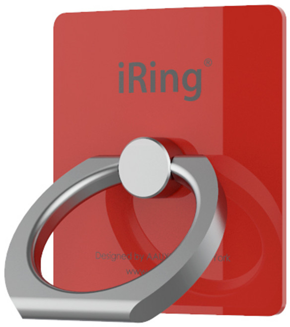 억스 아이링 오리지널 매스티지 스마트링 핸드폰 스마트톡 핸드 그립 거치대, 캔디 레드, 1개