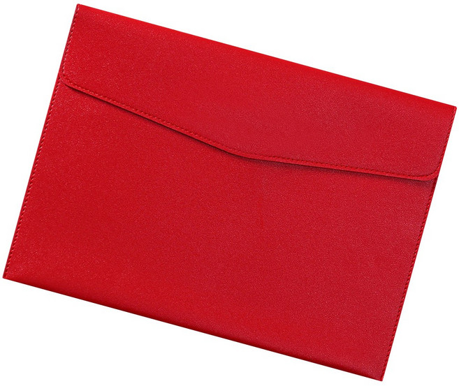 아워리빙 A4 PU 파일 케이스, 1개, 레드