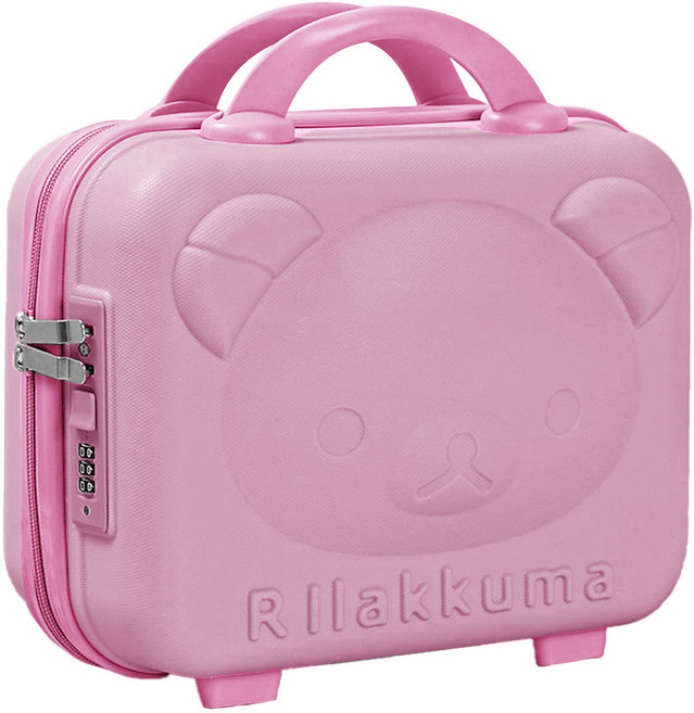 Rilakkuma 拉拉熊可愛造型化妝箱 密碼鎖手提行李箱