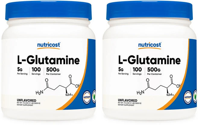 뉴트리코스트 L-글루타민 파우더 무맛 500g, 2개 - 쿠팡
