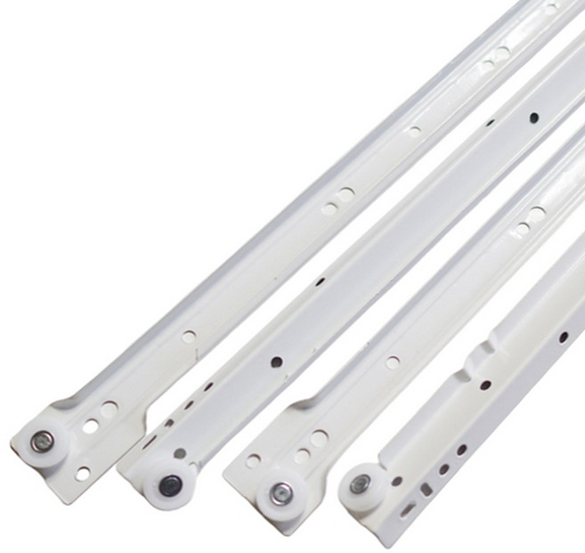 서랍레일 서랍장레일 가구레일 백색레일 2단 3단 구슬레일 볼레일 수납장 싱크대 씽크대 주방 밥솥레일 렌지대레일 책상 광폭 댐핑 댐퍼 고하중 철레일 튼튼한 서랍레일교체 서랍레일파는곳, 선택2) 백색레일/400mm