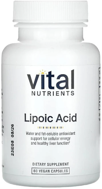 바이탈뉴트리언츠 알파리포산 300mg Lipoic Acid 베지캡슐 60정, 바이탈 뉴트리언츠 리포산 식물성 캡슐 60정캡슐 300, 1개 - 쿠팡