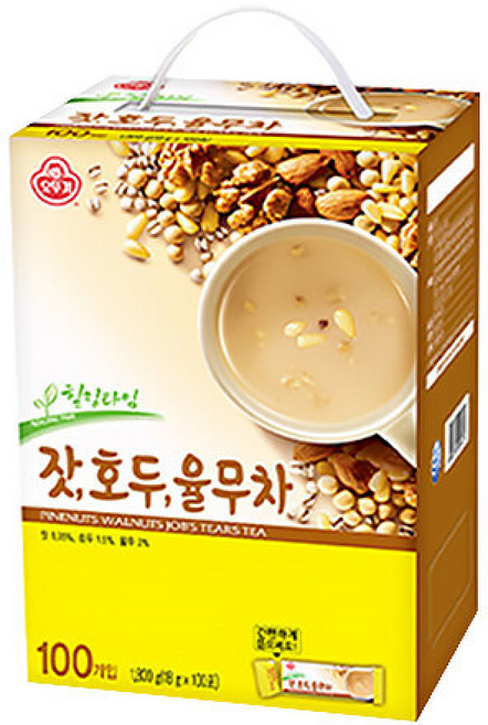 (오뚜기) 잣호두율무차 가루분말차 곡물차, 100개입, 18g