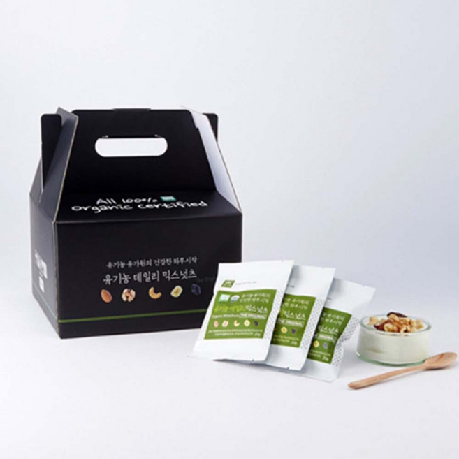 유가원 유기농 데일리 믹스넛츠 더 오리지널 750g(25gx30개입) 4박스 견과류간식캠핑, 1세트, 750g