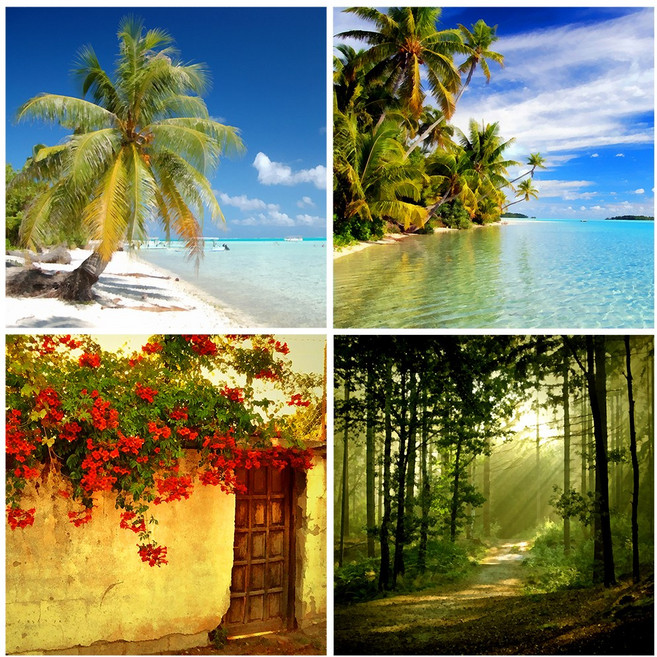 노엘리안 수채휴식 창문 롤스크린 블라인드커튼