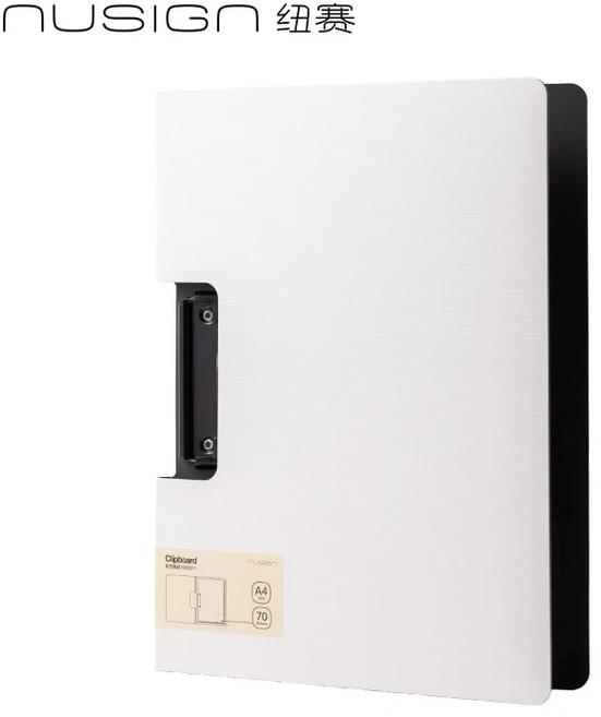 1PCS Deli Nusign NS5011 A4 종이 파일 클립 보드 편지지 문서 및 폴더 사무실 학교 용품, 02 White