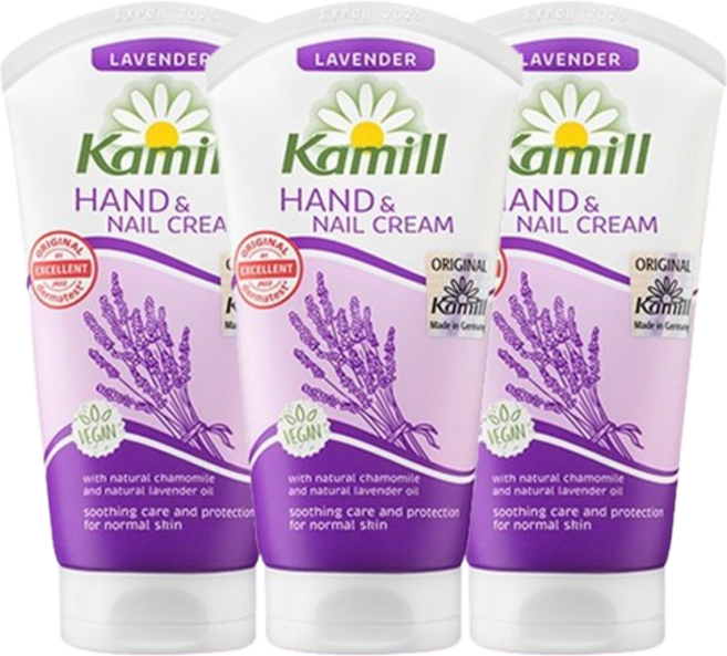 카밀 핸드 앤 네일 크림 라벤더, 75ml, 3개