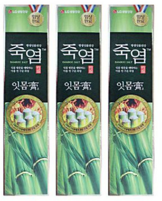 엘지 죽염 치약 잇몸고 140g 3개