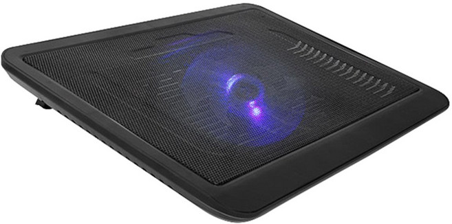 노트케이스 노트북 쿨러 받침대 TBLUE, 블랙, 1개