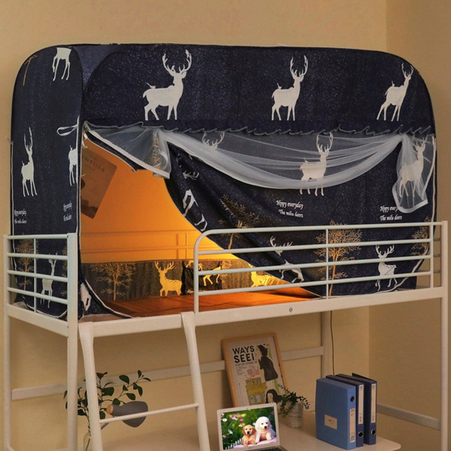 BYQWD1인용 난방텐트 원터치 사각 텐트 방한 보온 수면 텐트 2층 침대BYQWD