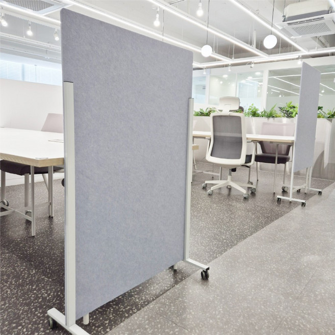 사무실파티션 사무용 파티션 책상 칸막이 회사 이동식 높이조절 가림막 공간분리 인테리어, 라이트그레이(9mm)
