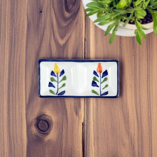 이절초장기 (꽃) VIP 도자기 다용도 그릇 접시 업소용, 없음, 1개