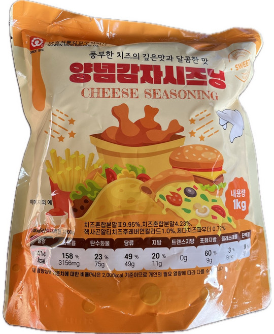태원식품 양념감자시즈닝 치즈맛가루, 1개, 1kg