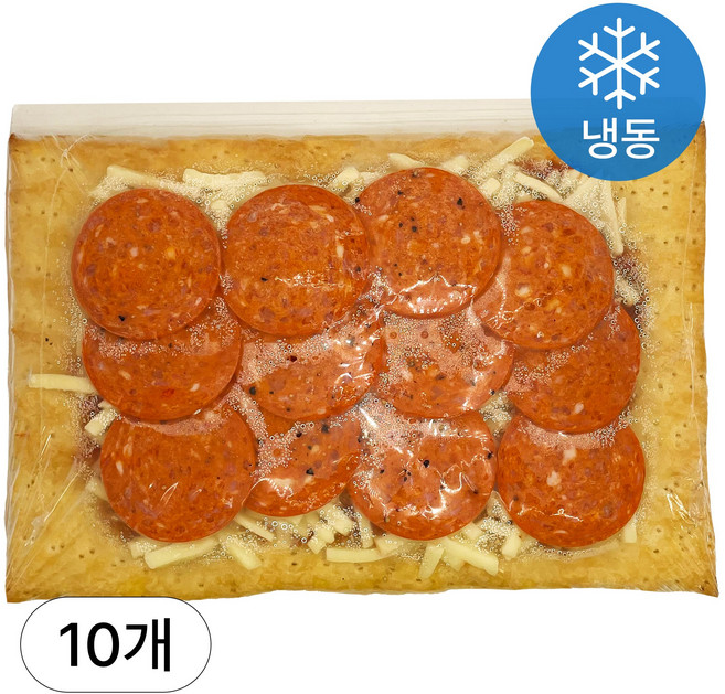 [인생건어물] 페스츄리 페퍼로니 사각 피자 255g 10개 안주 업소용 대용량