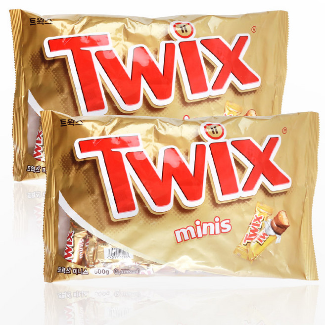 트윅스 미니 초콜릿, 500g, 2개