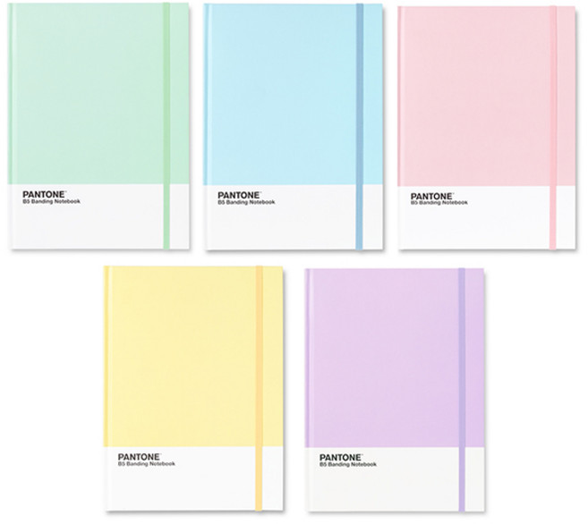 팬톤 B5 양장 밴딩 노트, 핑크