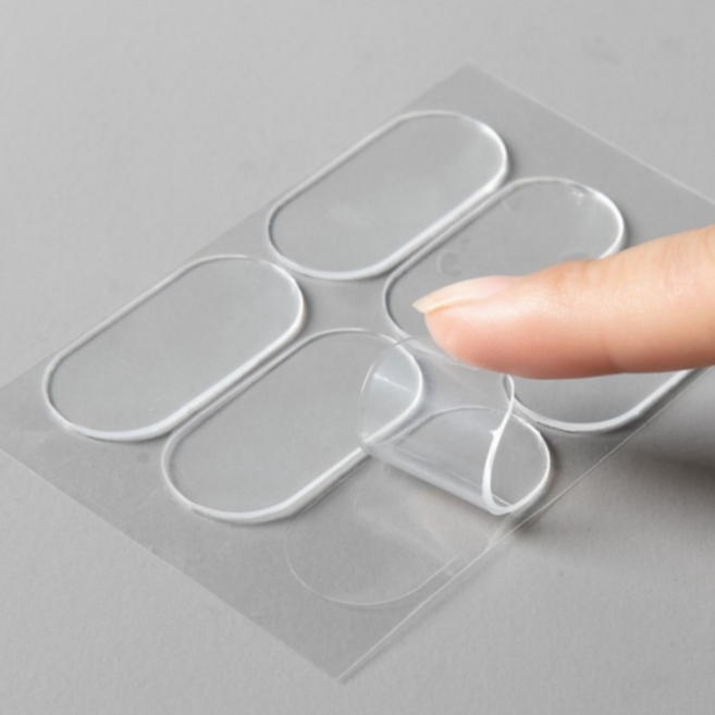 엘프귀 누운귀 교정 스티커 실리콘 리프팅 테이프, 반투명 분할 밴드 (6개입), 1개