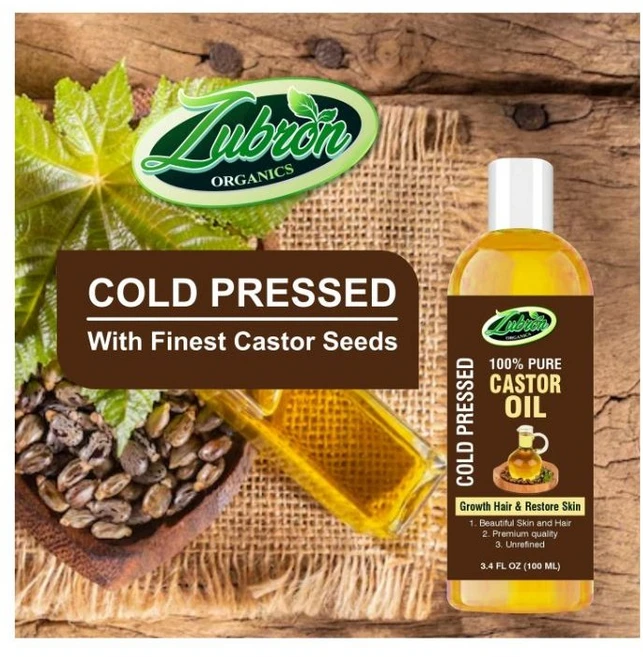 Zubron Organics Premium Cold Pressed Castor Oil, 1개, 200ml - 쿠팡