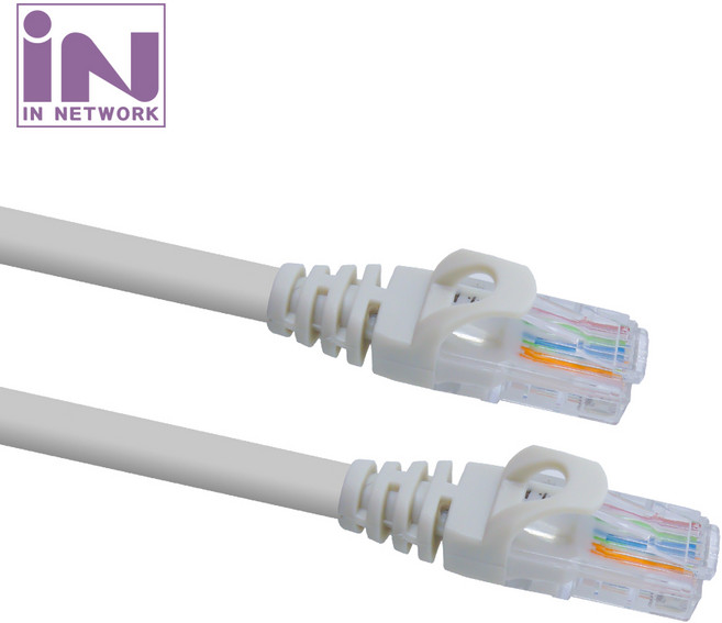 인네트워크 CAT.5E UTP 랜케이블 15M IN-5EU15G 랜선 인터넷선 24AWG, 1개