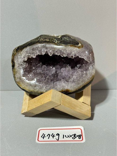 烏拉圭原礦原皮迷你晶洞 夢幻紫水晶洞