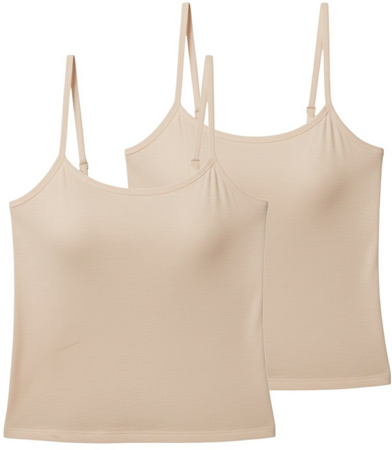 라비엔슬립 끈조절 이너 레이어드 브라 캡 내장 나시 탑 나시 2P