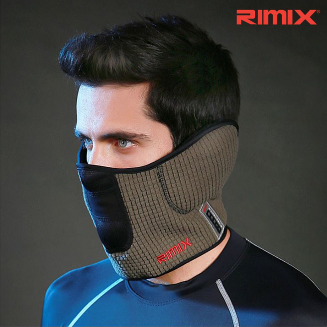 리믹스(RIMIX) 리믹스 겨울 보온 방한 멀티 마스크 LF3, 카키, 1개