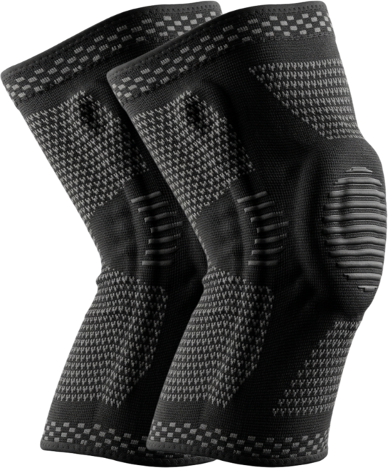 세로티바 초고탄력 슬개골 프리미엄 무릎보호대 2개, 스모크블랙, 1세트