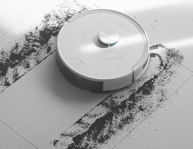 [신제품] 홈리아 로봇청소기 스마트 물걸레 청소 강력 흡입 자동충전, 화이트