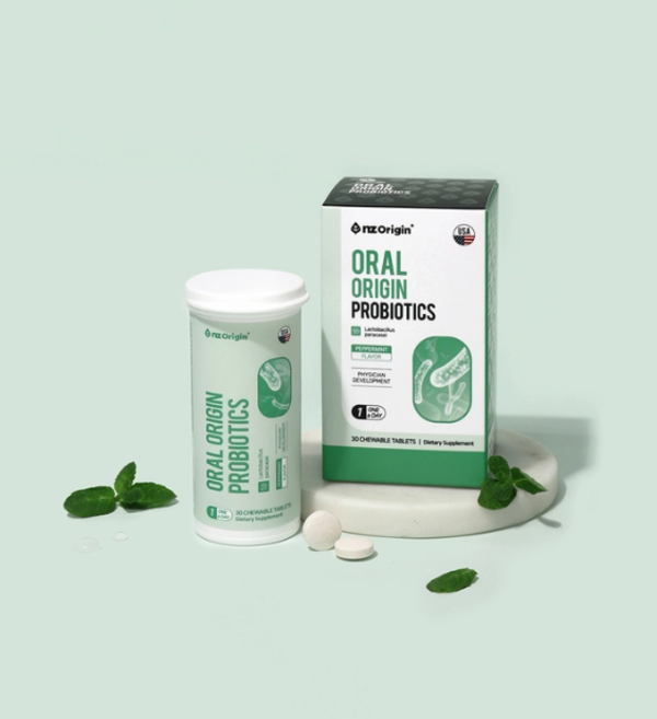 오랄 오리진 구강 유산균 용기 씹어먹는 츄어블 유아 부터 온가족 자일리톨 프로바이오틱스 사은품증정, 30정, 2개